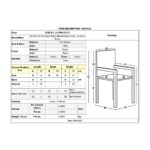 SALSA-W Πολυθρόνα Τραπεζαρίας Κήπου, Μέταλλο Βαφή Μαύρο, Wicker Γκρι, Μαξιλάρι Μαύρο 55x56x82cm - Image 3