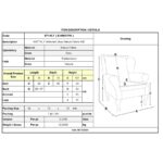 NATTALY Πολυθρόνα - Μπερζέρα K/D, Ύφασμα Nabuk Γκρι 76x78x101cm - Image 3