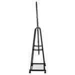 ROLLAND Small Καθρέπτης Δαπέδου, Μέταλλο Βαφή Μαύρο 37x37x160cm - Image 4