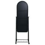 ROLLAND Small Καθρέπτης Δαπέδου, Μέταλλο Βαφή Μαύρο 37x37x160cm - Image 5
