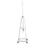 ROLLAND Small Καθρέπτης Δαπέδου, Μέταλλο Βαφή Άσπρο 37x37x160cm - Image 4