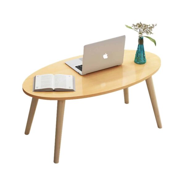 FINE Τραπεζάκι Σαλονιού Καθιστικού, Φυσικό 80x40x42cm - Image 2