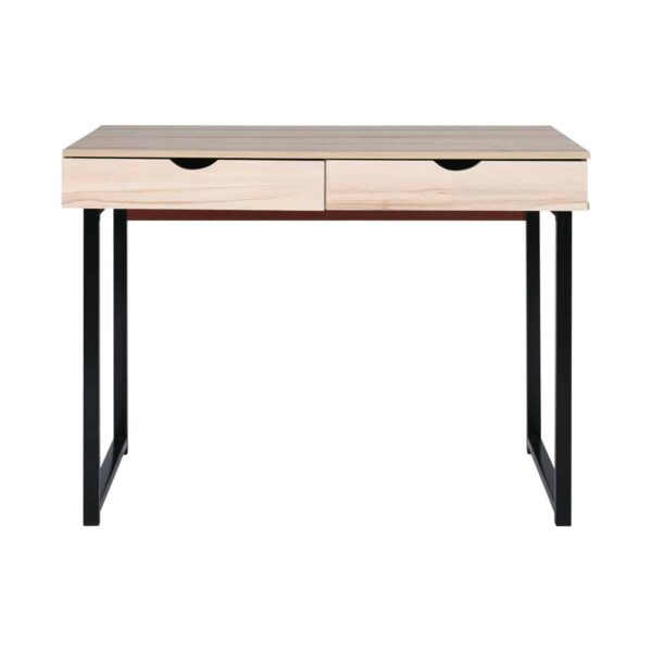 ΓΡΑΦΕΙΟ με 2 Συρτάρια Μέταλλο Βαφή Μαύρο - Maple 100x48x75cm - Image 3