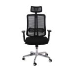 BF9500 Πολυθρόνα Γραφείου Διευθυντή Mesh Μαύρο, Μπράτσα up-down 68x72x115/123cm - Image 3