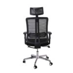 BF9500 Πολυθρόνα Γραφείου Διευθυντή Mesh Μαύρο, Μπράτσα up-down 68x72x115/123cm - Image 5