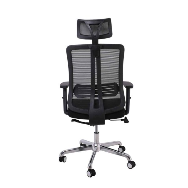 BF9500 Πολυθρόνα Γραφείου Διευθυντή Mesh Μαύρο, Μπράτσα up-down 68x72x115/123cm - Image 5