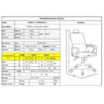 BF9500 Πολυθρόνα Γραφείου Διευθυντή Mesh Μαύρο, Μπράτσα up-down 68x72x115/123cm - Image 6