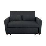 MOTTO Καναπές - Κρεβάτι Σαλονιού - Καθιστικού, Ύφασμα Ανθρακί 140x86x86 / Κρεβ.118x189x45cm - Image 3
