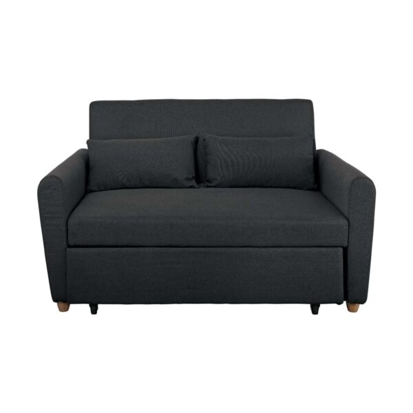 MOTTO Καναπές - Κρεβάτι Σαλονιού - Καθιστικού, Ύφασμα Ανθρακί 140x86x86 / Κρεβ.118x189x45cm - Image 3