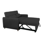 MOTTO Καναπές - Κρεβάτι Σαλονιού - Καθιστικού, Ύφασμα Ανθρακί 140x86x86 / Κρεβ.118x189x45cm - Image 4