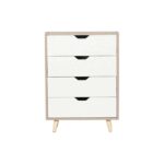 ALINA Συρταριέρα με 4 Συρτάρια Απόχρωση Sonoma - Άσπρο 56x29x77cm - Image 2