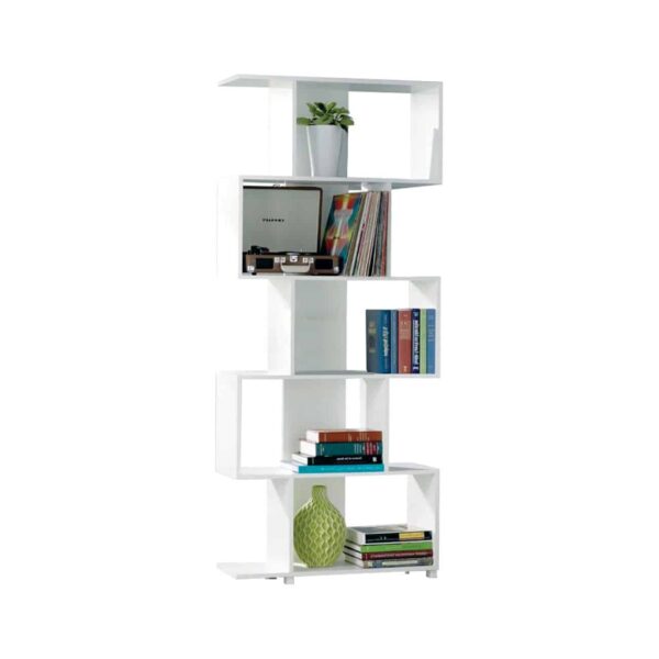 ROSS Βιβλιοθήκη - Ραφιέρα Άσπρο 70x23x175cm - Image 2