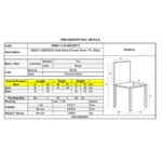 BENSON Καρέκλα Μέταλλο Χρώμιο, PVC Μαύρο 43x58x98cm - Image 3