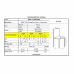 PELLA Καρέκλα Τραπεζαρίας Σαλονιού - Κουζίνας Οξιά Καρυδί Burn Beech, Ύφασμα Μπεζ 45x50x103cm - Image 3