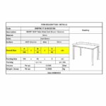 HENRY Τραπέζι BAR Μέταλλο Βαφή Σκούρο Καφέ - Sonoma 100x60x86cm - Image 3
