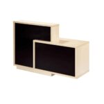 Reception PROGRESS Elm/Black 160x60x110cm - Image 3
