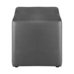 CLUB Σκαμπό Βοηθητικό, Pu Γκρι 37x37x42cm - Image 2