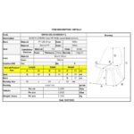 MARTIN STRIPE Καρέκλα Ξύλινο Πόδι, PP Άσπρο 49x56x82cm - Image 6