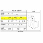 RELIX Καρέκλα Στοιβαζόμενη, Μέταλλο Βαφή Κόκκινο Matte 44x49x84cm - Image 6