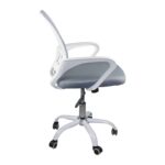 BF2101-SW Πολυθρόνα Γραφείου με Ανάκλιση Άσπρο - Mesh Γκρι 57x53x90/100cm - Image 4