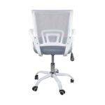 BF2101-SW Πολυθρόνα Γραφείου με Ανάκλιση Άσπρο - Mesh Γκρι 57x53x90/100cm - Image 5