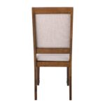 BARCO Καρέκλα Τραπεζαρίας Ανοιχτό Καρυδί - Ύφασμα Μπεζ 48x57x98cm - Image 5