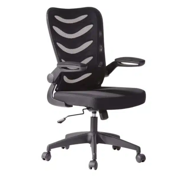 BF2945 Πολυθρόνα Γραφείου Mesh Μαύρο - Ύφασμα Μαύρο 61x61x97/107cm - Image 2