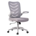 BF2945 Πολυθρόνα Γραφείου Γκρι Βάση - Mesh - Ύφασμα Γκρι 61x61x97/107cm - Image 2