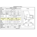 BF8950 Πολυθρόνα Γραφείου Άσπρο - Γκρι, Mesh Γκρι, Ύφασμα Γκρι 64x64x98/110cm - Image 5