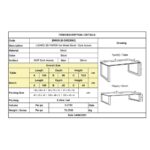 LIZARD 3D PAPER Set: Τραπέζι 180x90cm + 2 Πάγκοι Μέταλλο Βαφή Μαύρο, Dark Acacia Table180x90x77 Bench:180x40x47 - Image 3