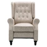 CHESTER Relax Πολυθρόνα Μπερζέρα Σαλονιού, Καθιστικού Ύφασμα Απόχρωση Antique Εκρού 78x85x104cm - Image 4