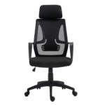 BF2950W Πολυθρόνα Γραφείου Διευθυντή, Mesh Μαύρο 60x67x119/129cm - Image 5