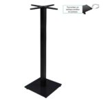 PRATO-R Βάση Τραπεζιού BAR 45x45 H.109cm με ρεγουλατόρο, Μέταλλο Βαφή Μαύρο / 14,70Kg 45x45 H.109cm - Image 2