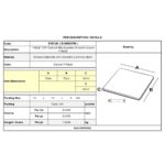 Contract Sliq Smooth Supreme Επιφάνεια Τραπεζιού τ.Werzalit Απόχρωση Canyon P.Metal 70x70cm/16mm - Image 6