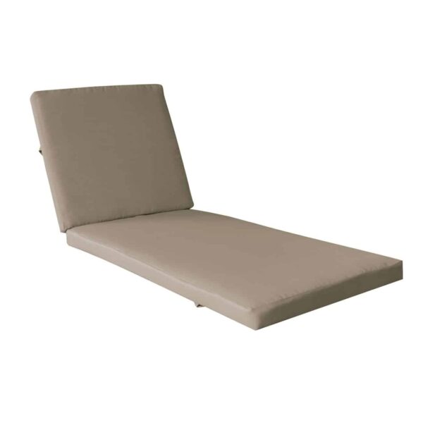 VERANO Μαξιλάρι Ξαπλώστρας (A) Ύφασμα Cappuccino Water Repellent με Φερμουάρ - Velcro 208(76+132)x69/8cm - Image 2