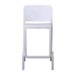 GIANO Σκαμπό BAR με Πλάτη, PP-UV Άσπρο, Στοιβαζόμενο, Ύψος Καθίσματος 75cm 46x47x75/100cm - Image 5