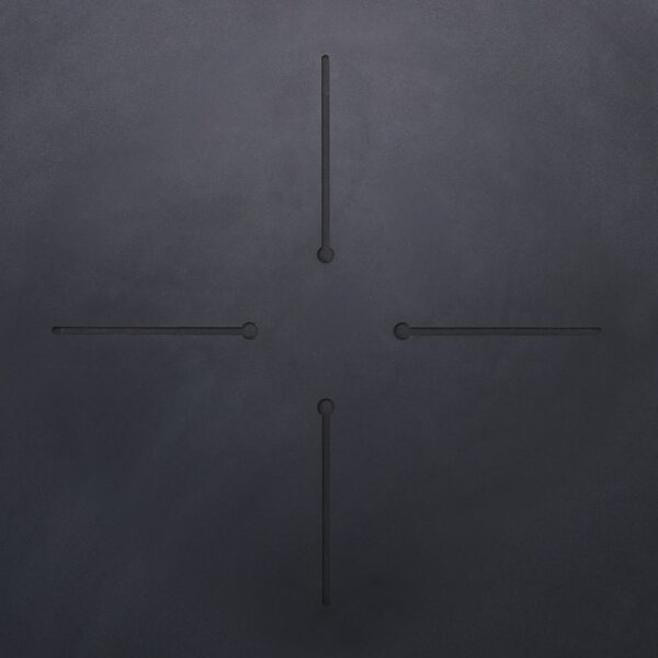 HPL (High Pressure Laminated) Επιφάνεια Τραπεζιού Απόχρωση Walnut Vintage Φ70cm/12mm - Image 4