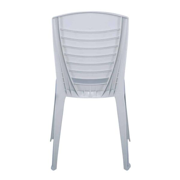 VIDA Καρέκλα Κήπου - Βεράντας Στοιβαζόμενη, PP Άσπρο 49x53x86cm - Image 4