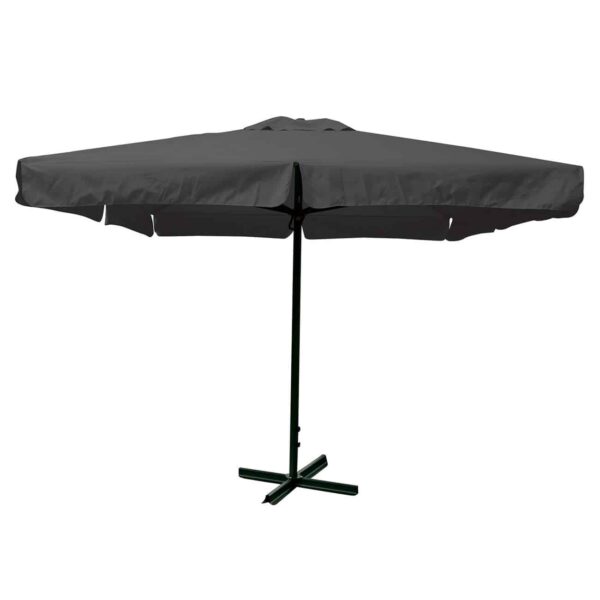 ΟΜΠΡΕΛΑ alu βαρέως τύπου Σκελετός Ανθρακί/Ύφ.Γκρι 250gr 4x4m (H 3,9m - σωλ.D60mm) - Image 2