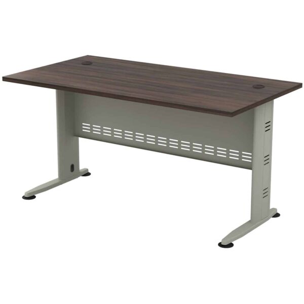 COMPACT Γραφείο Απόχρωση Γκρι - Σκούρο Καρυδί 150x80x75cm - Image 2