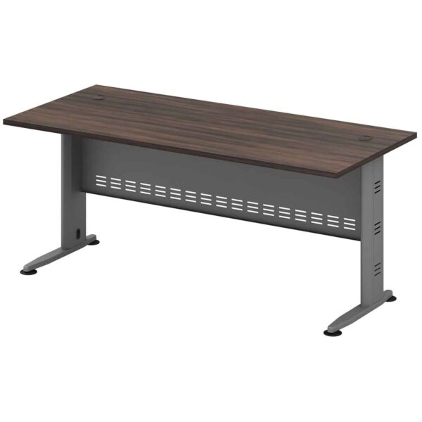 COMPACT Γραφείο Απόχρωση Γκρι - Σκούρο Καρυδί 180x80x75cm - Image 2