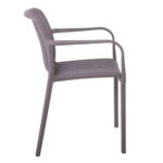 MODA Πολυθρόνα-Pro Στοιβαζόμενη, PP-UV Protection Απόχρωση Mocha 57x58x80cm - Image 3