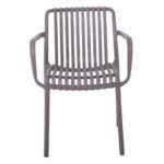 MODA Πολυθρόνα-Pro Στοιβαζόμενη, PP-UV Protection Απόχρωση Mocha 57x58x80cm - Image 5