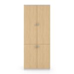 THESIS Ντουλάπα Γραφείου, Δίφυλλο, Απόχρωση Beech -Άσπρο 80x40x200cm - Image 3