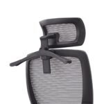 BF3850 Πολυθρόνα Γραφείου Διευθυντή, Mesh Γκρι, Ύφασμα Μαύρο 68x63x110/120cm - Image 6