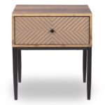 PONTI Κομοδίνο με 1 Συρτάρι, Καρυδί 50x45x55cm - Image 3