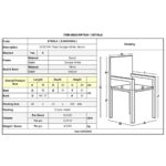 DESTINY Καρέκλα Τραπεζαρίας Οξιά Απόχρωση Decape Άσπρο, Κάθισμα Ψάθα, Στοιβαζόμενη 48x52x89cm - Image 6