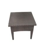 FLORIDA Βοηθ.Τραπεζάκι Wicker Καφέ 63x63x56cm