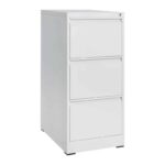 ΦΟΡΙΑΜΟΣ Αρχειοθέτησης Γραφείου 3 Συρτάρια, Μέταλλο Βαφή Άσπρο H.103 46x62x103cm