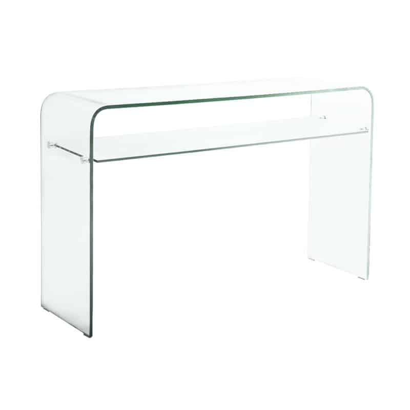 GLASSER Κονσόλα - Ράφι Διάφανο Γυαλί 12/8mm GLASSER Κονσόλα - Ράφι Διάφανο Γυαλί 12/8mm 110x35x75cm - Image 1